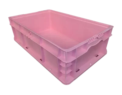 New Orbis Industries  24" x 15" x 7" Pink Hand Tote Reinforced Bottom