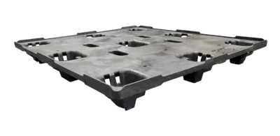 New HPJ Industries  45" x 48" Black SMR Nestable 9 Leg Pallet