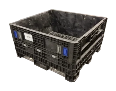 Reconditioned HPJ Industries 45" x 48" x 25" All Black All Good Original Runner HDR/HDRNV Bulk Container