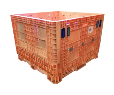 Lightly Used Orbis 45" x 48" x 34" All Orange HDRNV Bulk Container