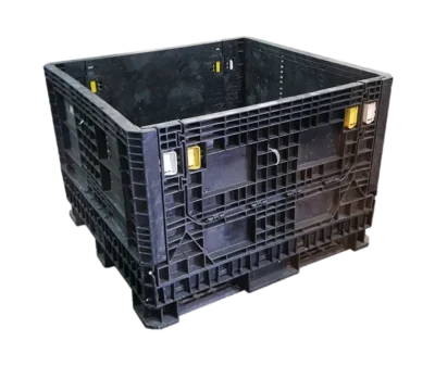 Reconditioned HPJ Industries 45" x 48" x 34" All Black All Good Original Runner HD Bulk Container
