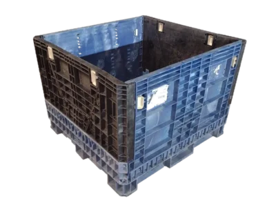 Reconditioned HPJ Industries 45" x 48" x 34" Mixed Color 45" Side Bulk Container - 2 Drop Doors