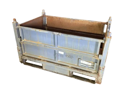 Used HPJ Industries 48" x 30" x 27" Steel Tub - 4 Drop Doors