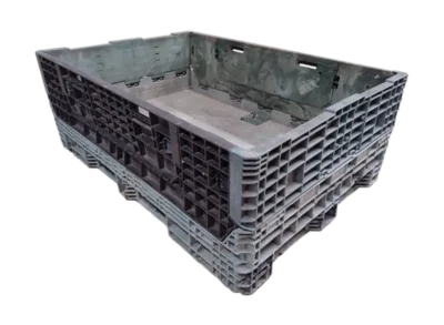 Reconditioned HPJ Industries 70" x 48" x 25" Mixed Color 70" Side Bulk Container - 2 Drop Doors