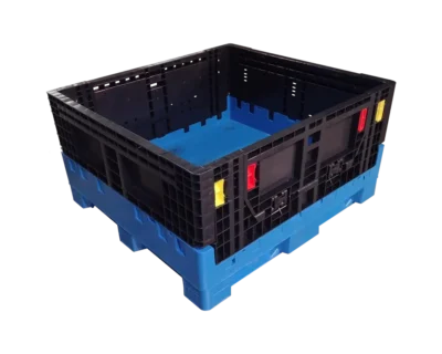 New Monoflo 45" x 48" x 25" Blue Base Black Wall Bulk Container