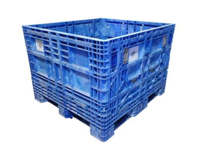 Reconditioned HPJ Industries 45" x 48" x 34" All Blue All Good Runner Bulk Container