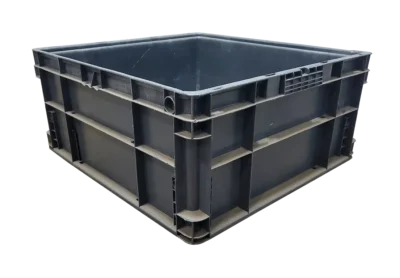 Used HPJ Industries  24" x 22" x 11" Gray Hand Tote Reinforced Bottom