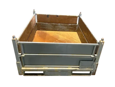 Used HPJ Industries 60″ x 48″ x 27″ Steel Tub – 4 Drop Doors