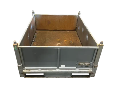 Used HPJ Industries 60″ x 48″ x 27″ Steel Tub – No Drop Doors