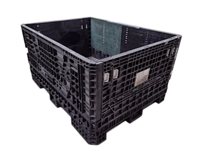 Reconditioned HPJ Industries 64" x 48" x 34" Mixed Color All Good Runner 48" Side Bulk Container - 2 Drop Doors