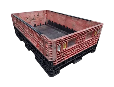 78" x 48" x 25" Reconditioned Mixed Color All Good Runner Bulk Container - 2 Doors, 48" Side
