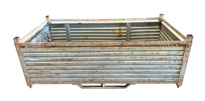 Used HPJ Industries 96″ x 48″ x 36″ Steel Tub - No Drop Doors
