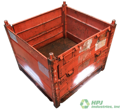 Used HPJ Industries 30" x 32" x 27" Steel Tub 32" Side - 2 Drop Doors