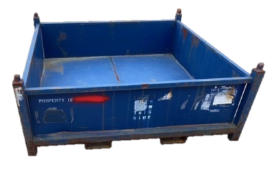 Used HPJ Industries 69" x 66" x 25" Steel Tub No Drop Doors