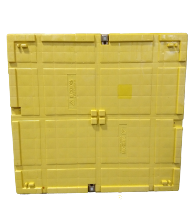 Used HPJ Industries  45" x 48" x 6" Yellow Journey Style Lid
