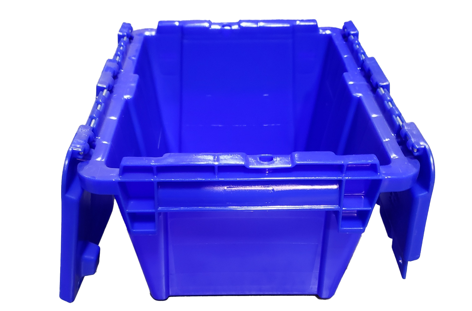 New HPJ Industries  12" x 10" x 7" Blue Flip Top Hand Tote