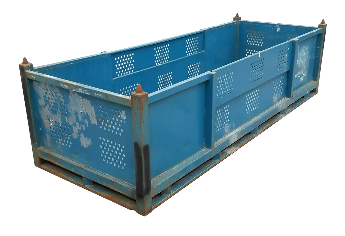 Used HPJ Industries 128" x 48" x 36" Steel Tub 128" Side - 2 Drop Doors
