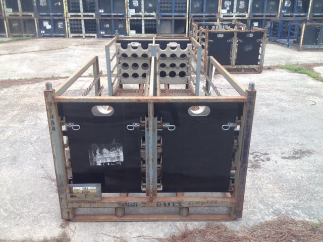 Used HPJ Industries 134" x 70" x 51" Steel Rack Pick Face 134" Side