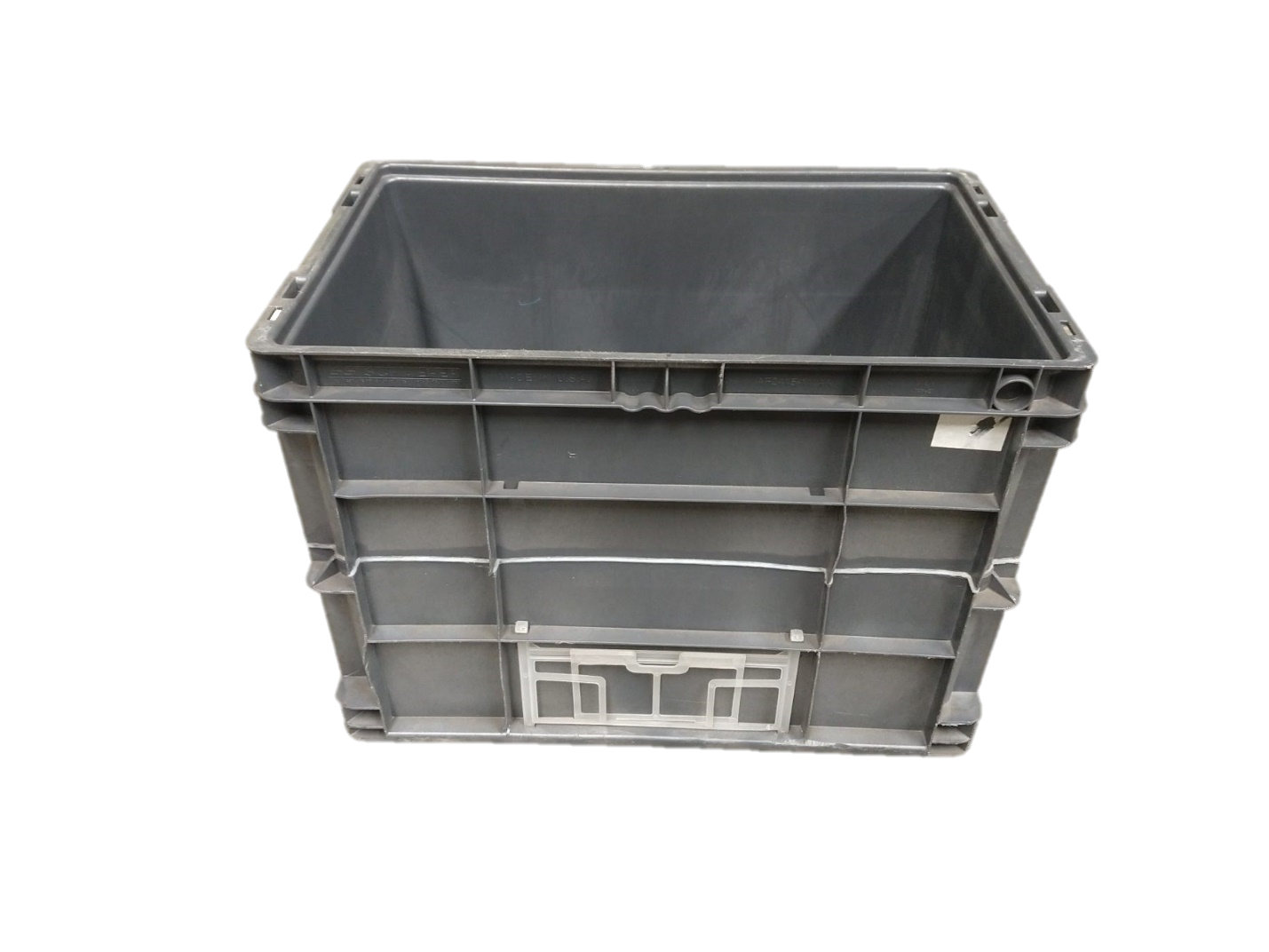 Used HPJ Industries  24" x 15" x 16" Gray Cut/Weld Hand Tote Reinforced Bottom