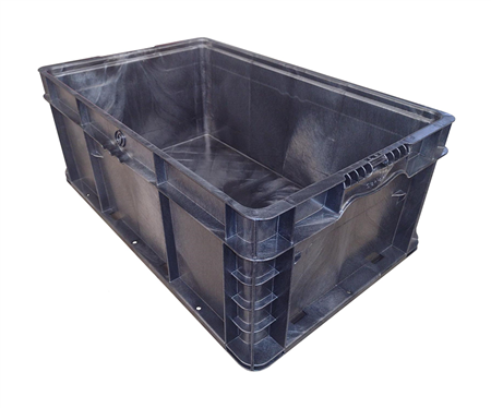 New Orbis 24" x 15" x 9" Black Hand Tote Reinforced Bottom