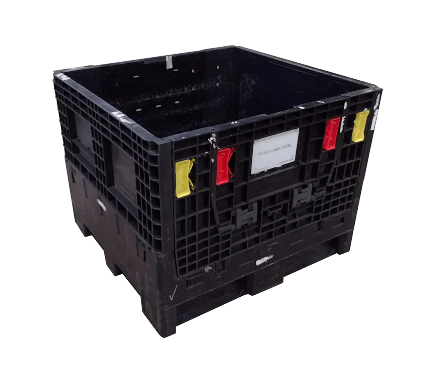 Reconditioned HPJ Industries 30" x 32" x 25" All Black Bulk Container
