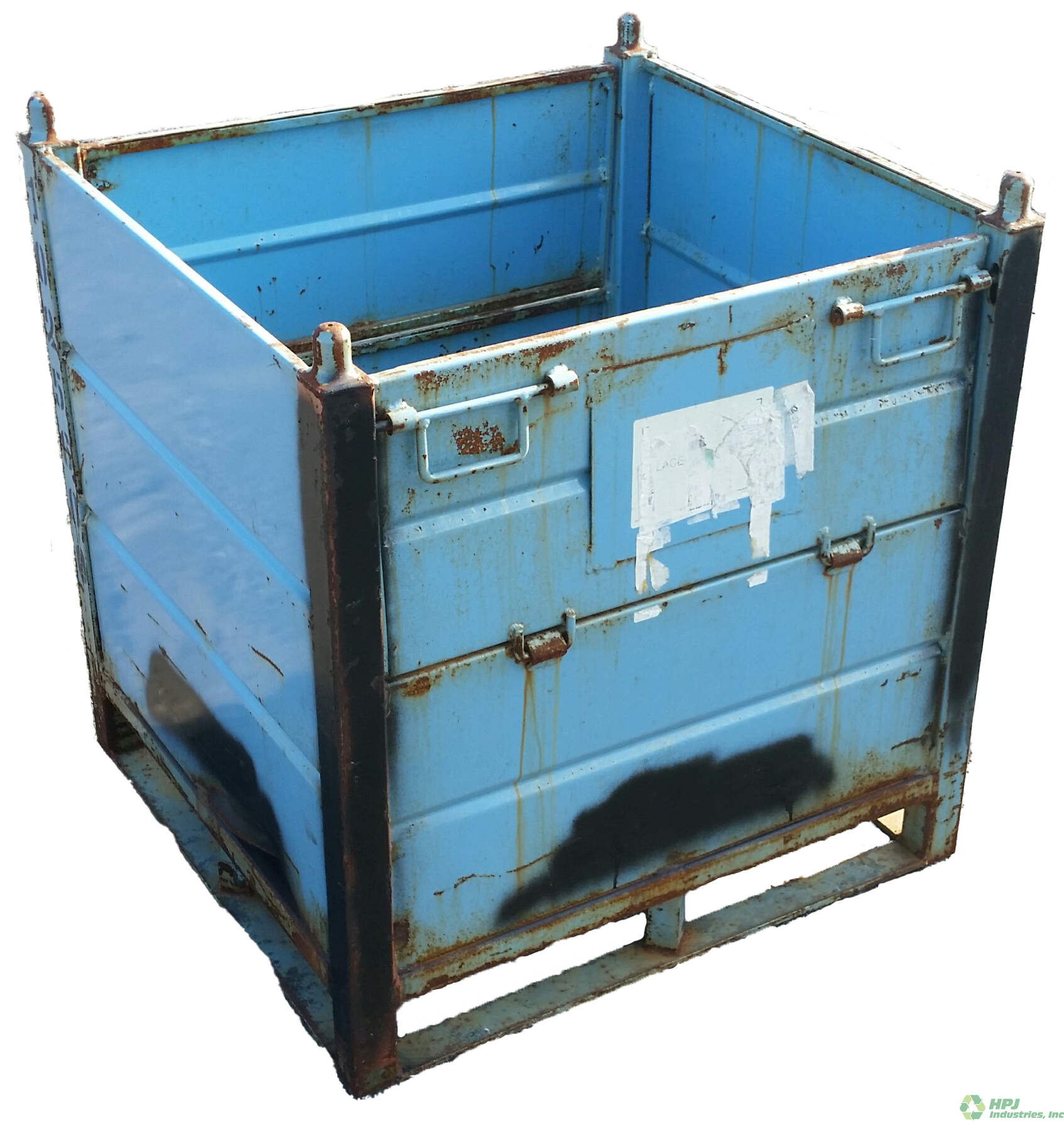 Used HPJ Industries 32" x 30" x 34" Steel Tub 32" Side - 2 Drop Doors