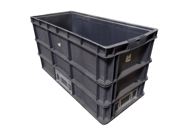 Used HPJ Industries  32" x 15" x 16" Gray Cut/Weld Hand Tote Smooth Bottom