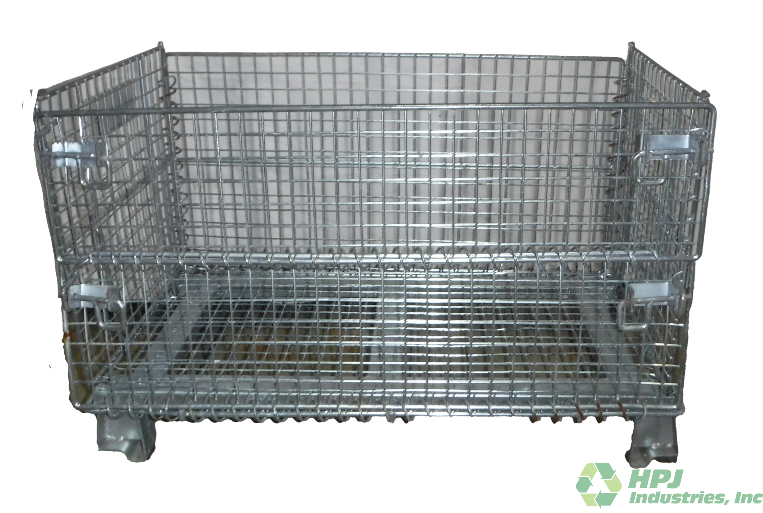 Used HPJ Industries 33" x 20" x 21" Wire Basket  33" side - 1 Drop Door