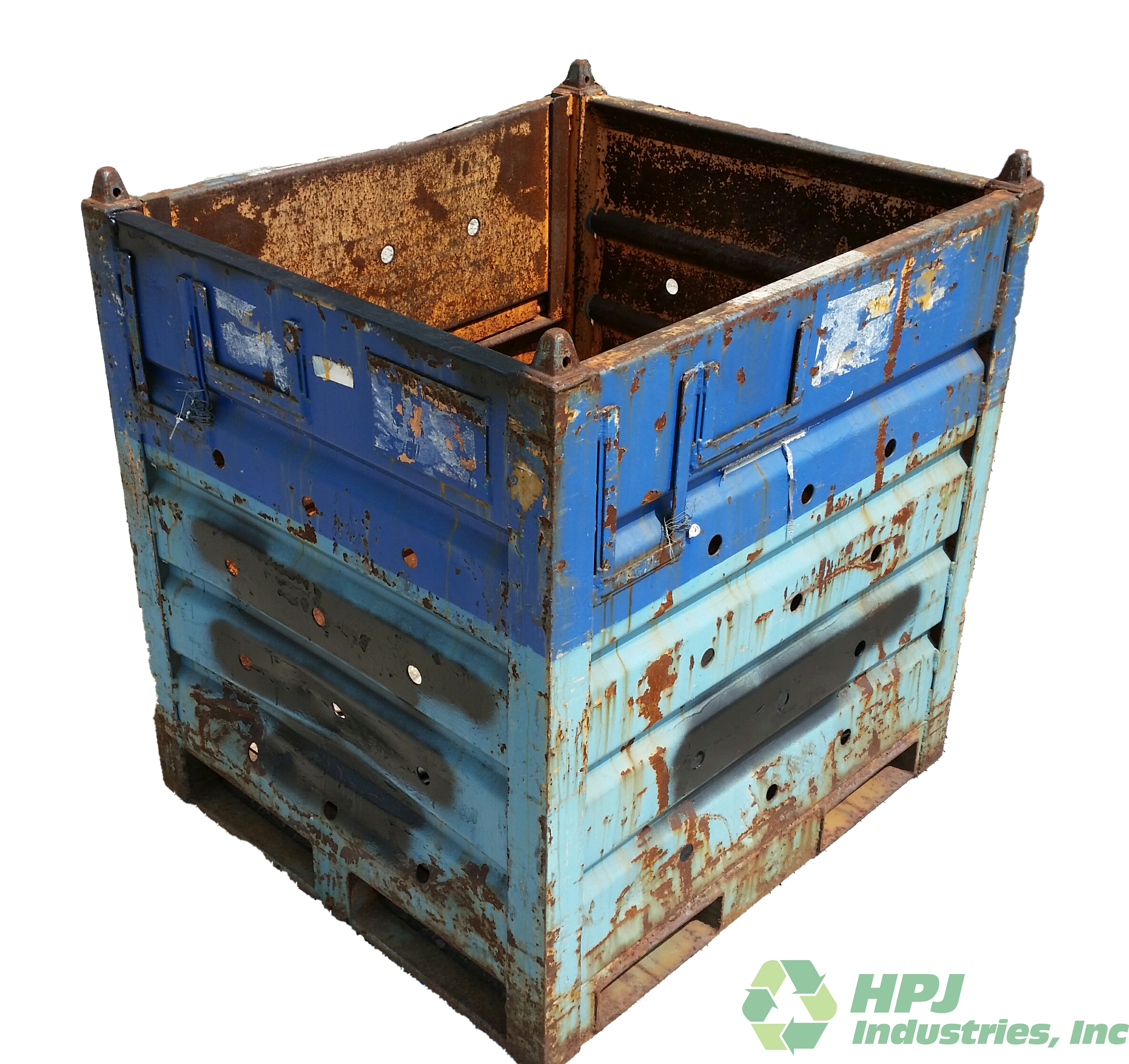 Used HPJ Industries 36" x 32" x 38" Steel Tub  36" Side - 1 Drop Door