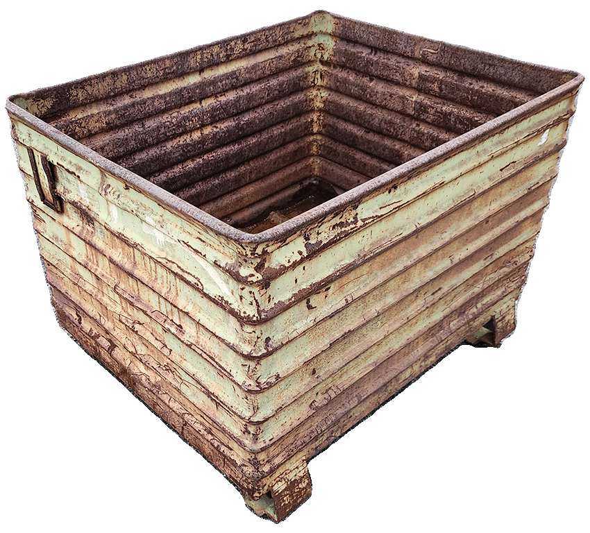 Used HPJ Industries 40" x 33" x 28" Steel Tub No Drop Doors