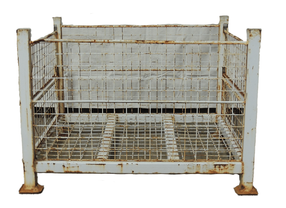 Used HPJ Industries 40.5" x 34.5" x 29" Wire Basket 34" Side - 2 Drop Doors