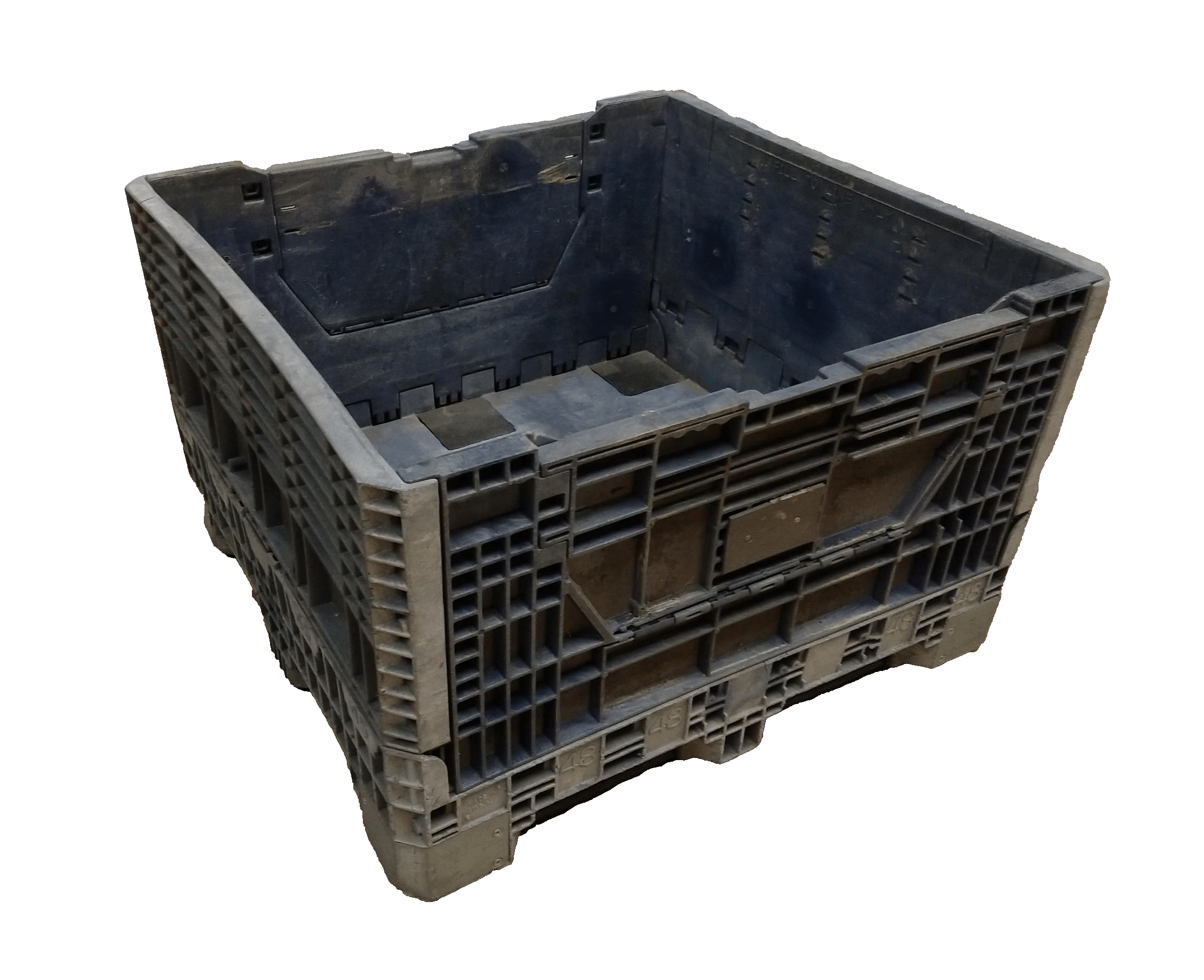 Reconditioned HPJ Industries 45" x 48" x 30" Mixed Color Bulk Container