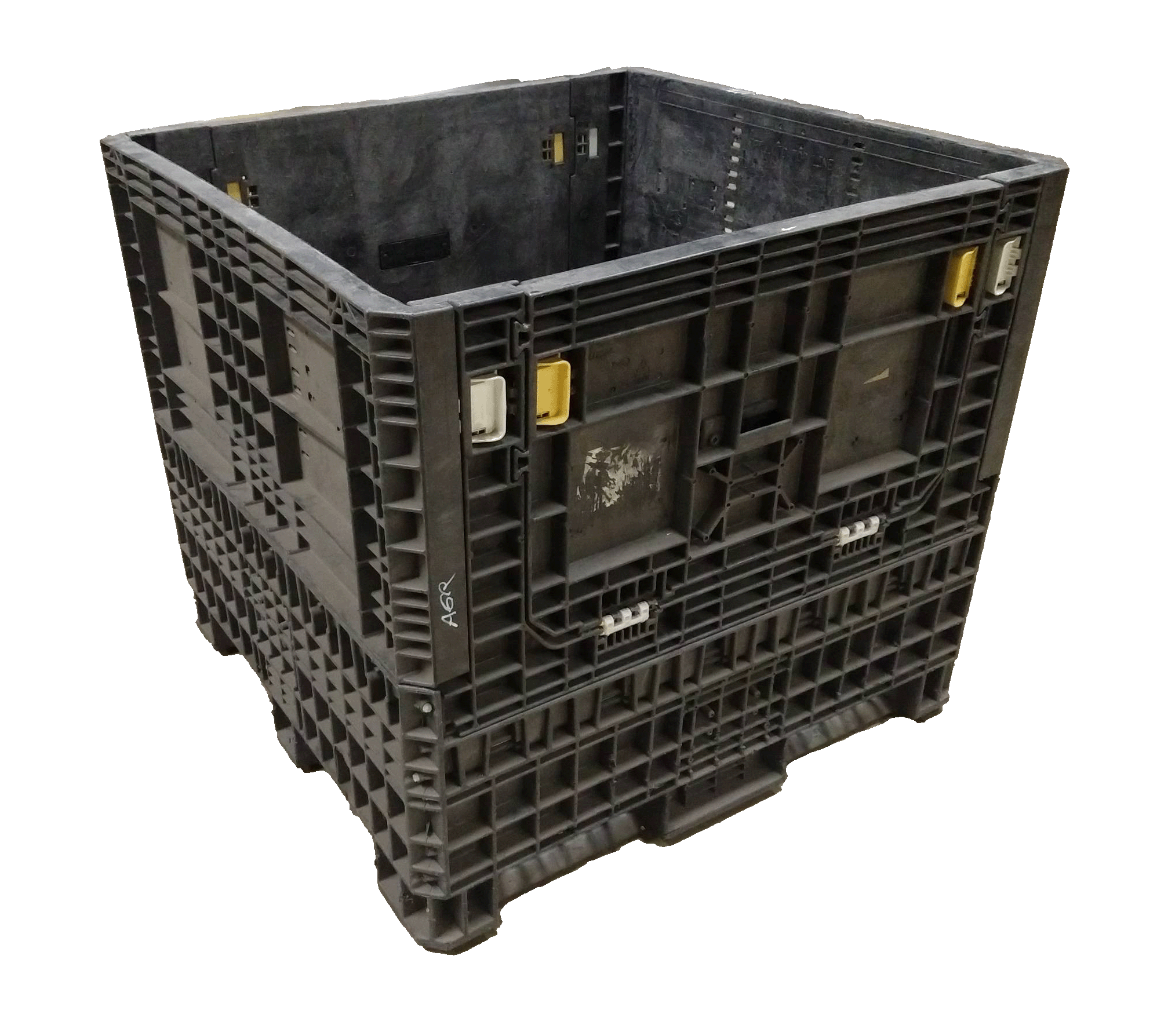 Reconditioned HPJ Industries 45" x 48" x 42" All Black Bulk Container