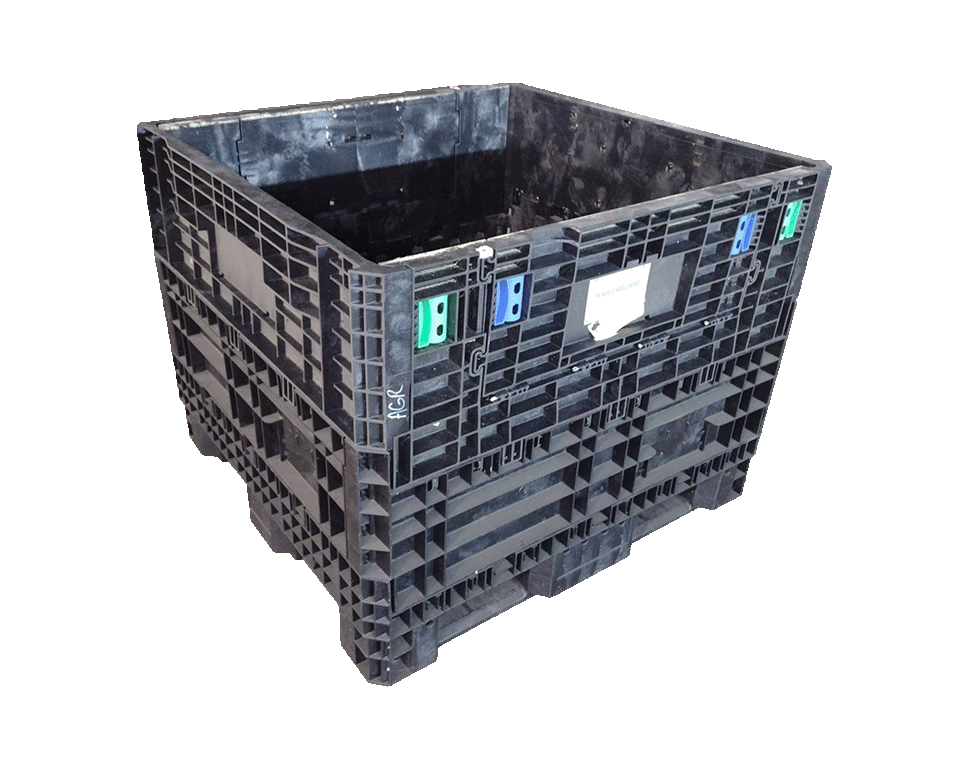 Reconditioned HPJ Industries 45" x 48" x 37" Mixed Color Bulk Container