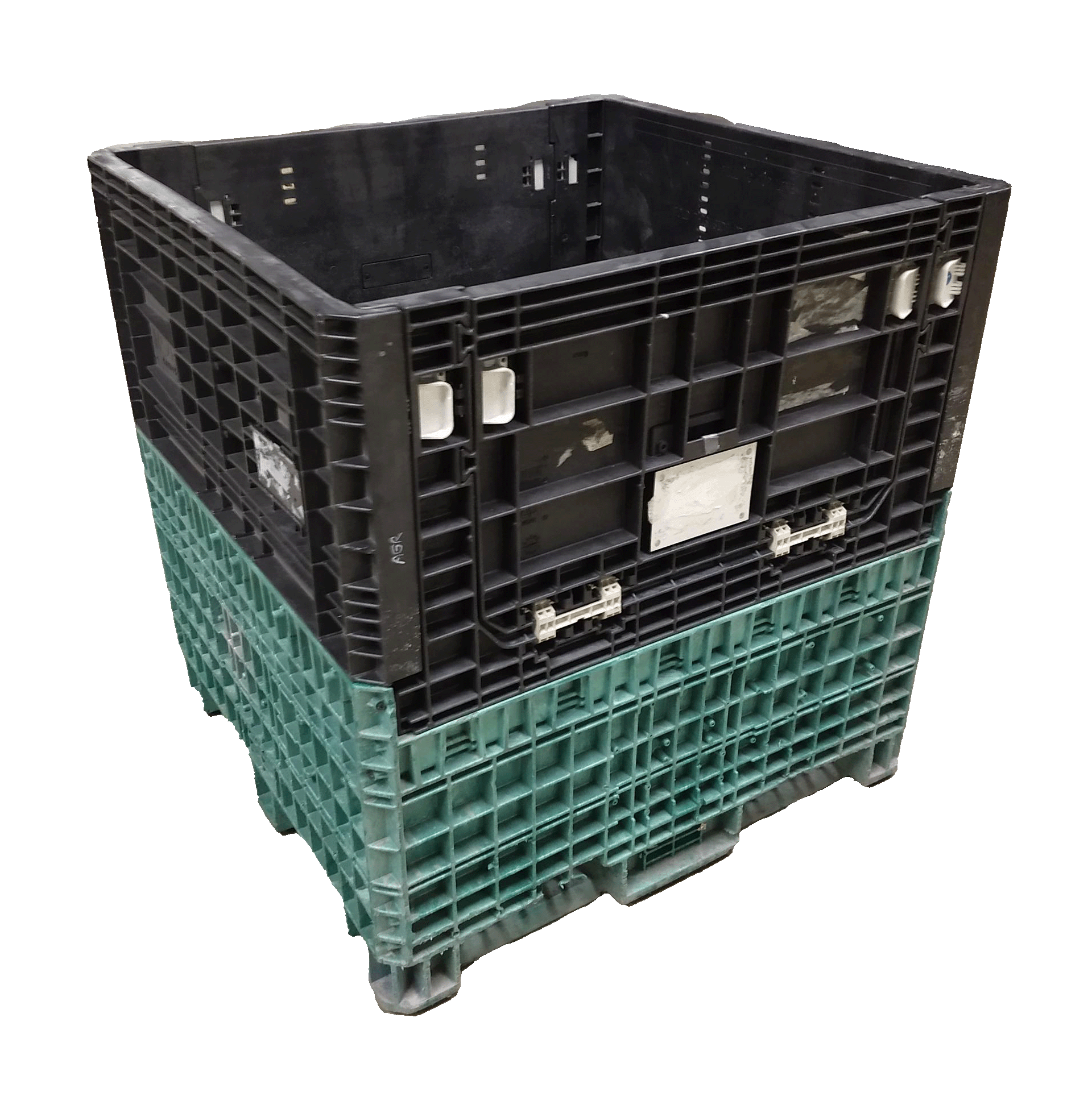 Reconditioned HPJ Industries 45" x 48" x 48" Mixed Color Bulk Container