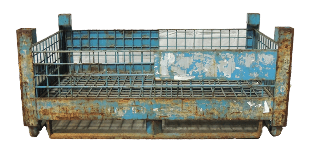 Used HPJ Industries 45" x 29" x 19" Wire Basket No Drop Doors