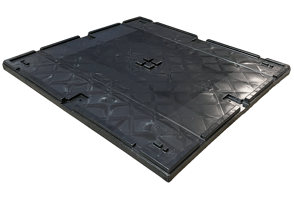 New Monoflo 45" x 48" x 6" All Black Journey Style Lid