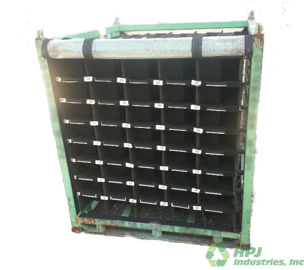 Used HPJ Industries 47.5" x 49.5" x 51" Steel Rack Pick Face 47.5" Side