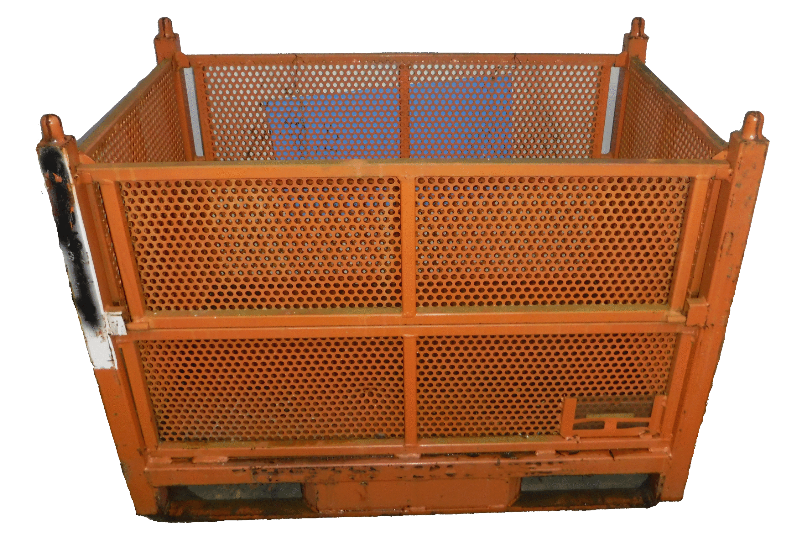 Used HPJ Industries  48" x 30" x 34.5" Perforated Steel Tub  - 4 Drop Doors