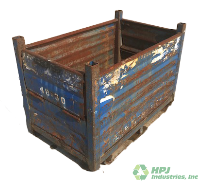 Used HPJ Industries 48" x 30" x 32" Steel Tub Doors - 2 Drop Doors