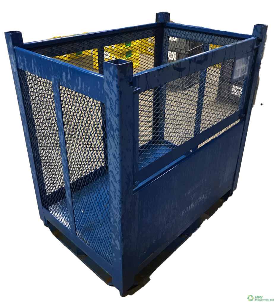 Used HPJ Industries 48" x 32" x 50" Steel Tub  48" Side - 1 Drop Door