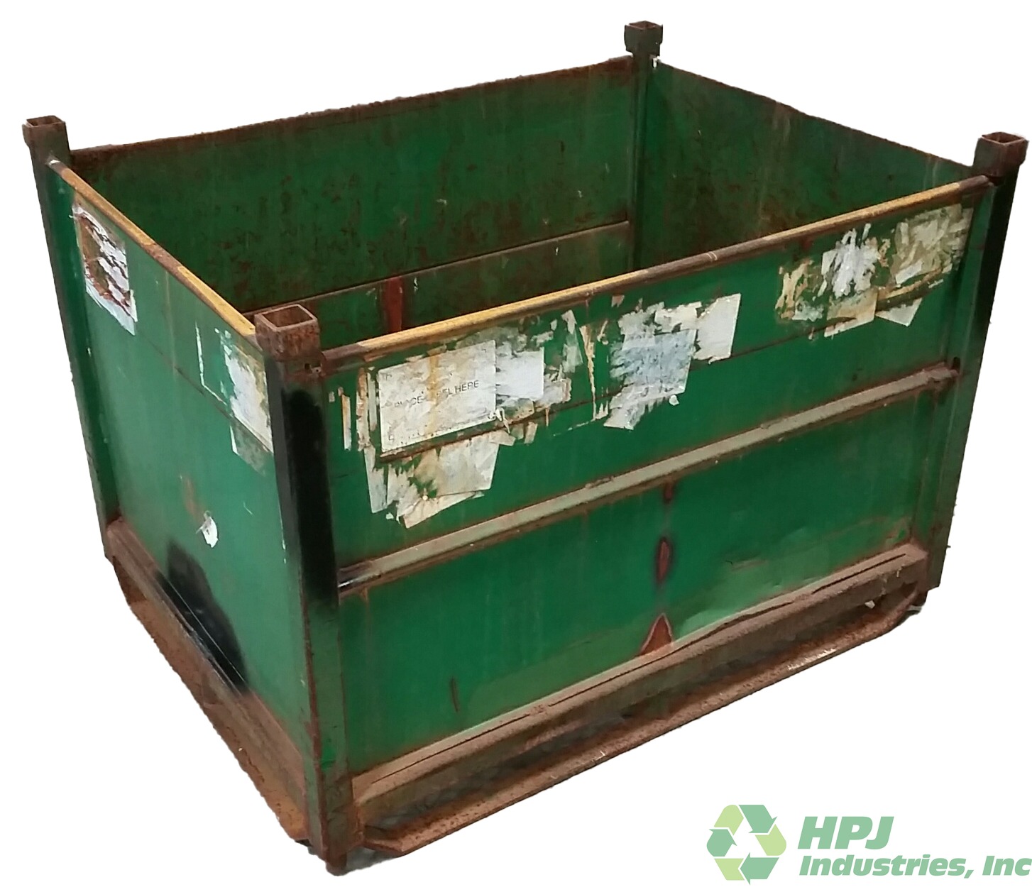 Used HPJ Industries 48" x 36" x 34" Steel Tub 48" Side - 2 Drop Doors