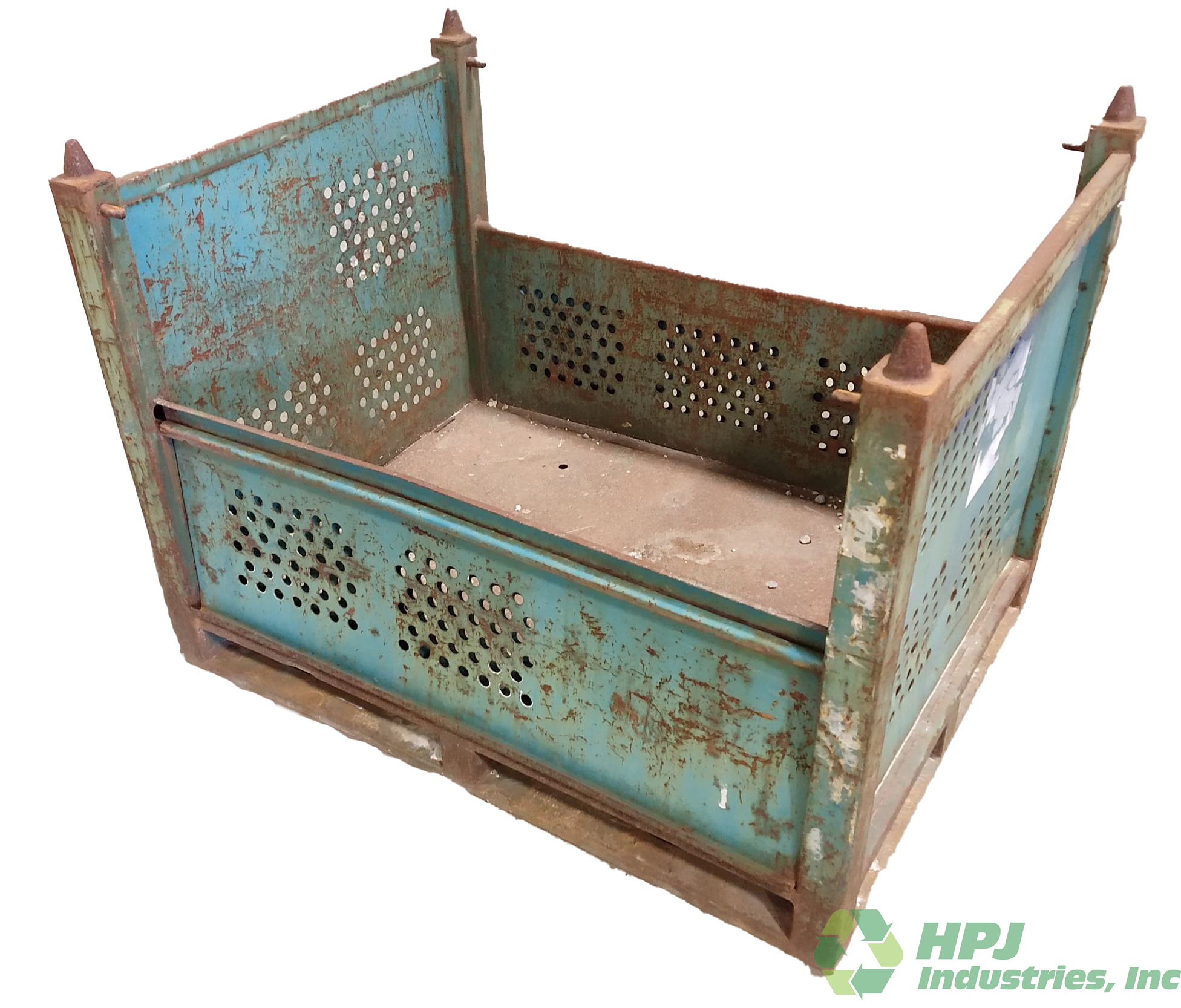 Used HPJ Industries 48" x 36" x 36" Steel Tub 48" Side - 2 Drop Doors - Image 2