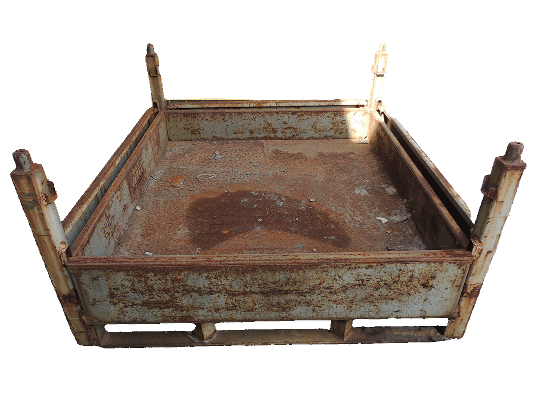 Used HPJ Industries 48" x 45" x 23.5" Steel Tub  - 4 Drop Doors