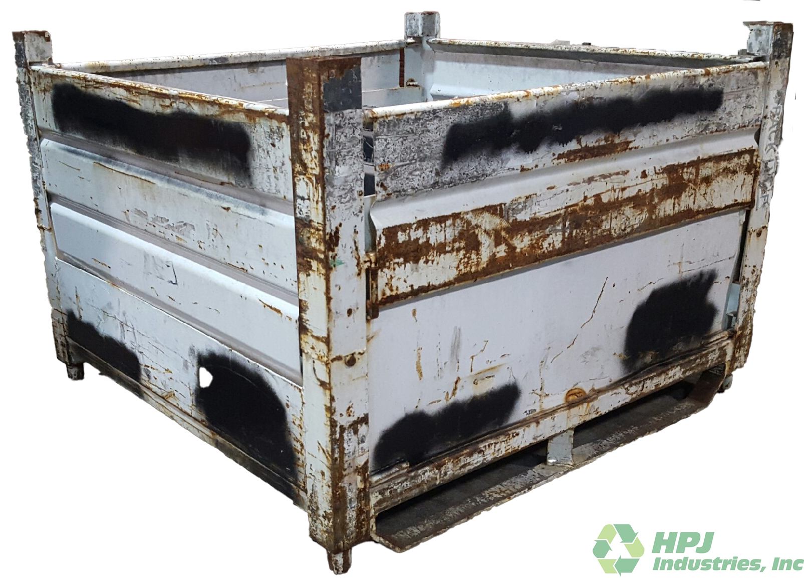 Used HPJ Industries 48" x 45" x 33" Steel Tub No Drop Doors