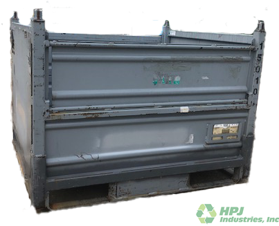 Used HPJ Industries 48" x 45" x 35" Steel Tub 48" Side - 2 Drop Doors