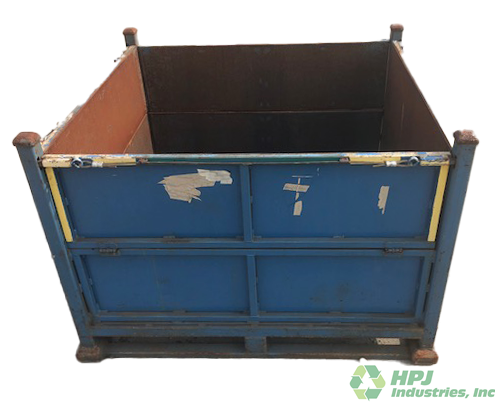 Used HPJ Industries 48" x 50" x 32" Steel Tub  - 4 Drop Doors