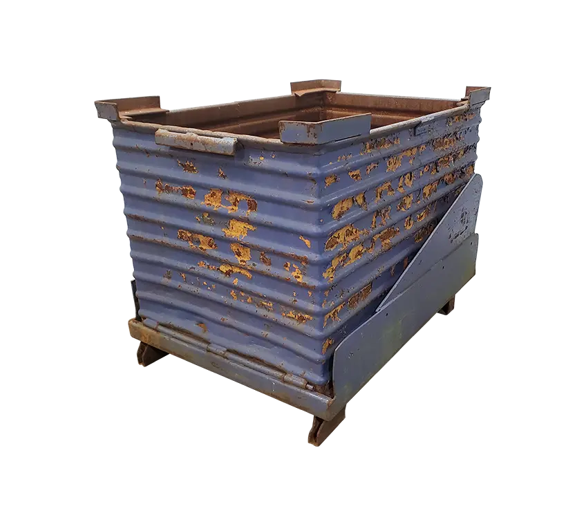 Used HPJ Industries 49.5" x 34.5" x 38" Steel Tub Drop Bottom - 1 Drop Door