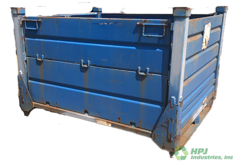 Used HPJ Industries 51" x 44" x 34" Steel Tub 51" Side - 2 Drop Doors