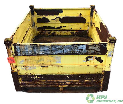 Used HPJ Industries 52" x 44" x 28" Steel Tub No Drop Doors